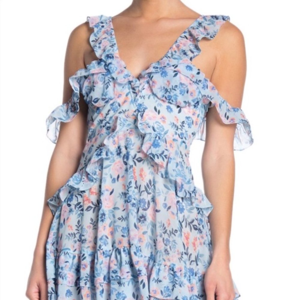 NWT Lovers + Friends Floral Top Mini Dress